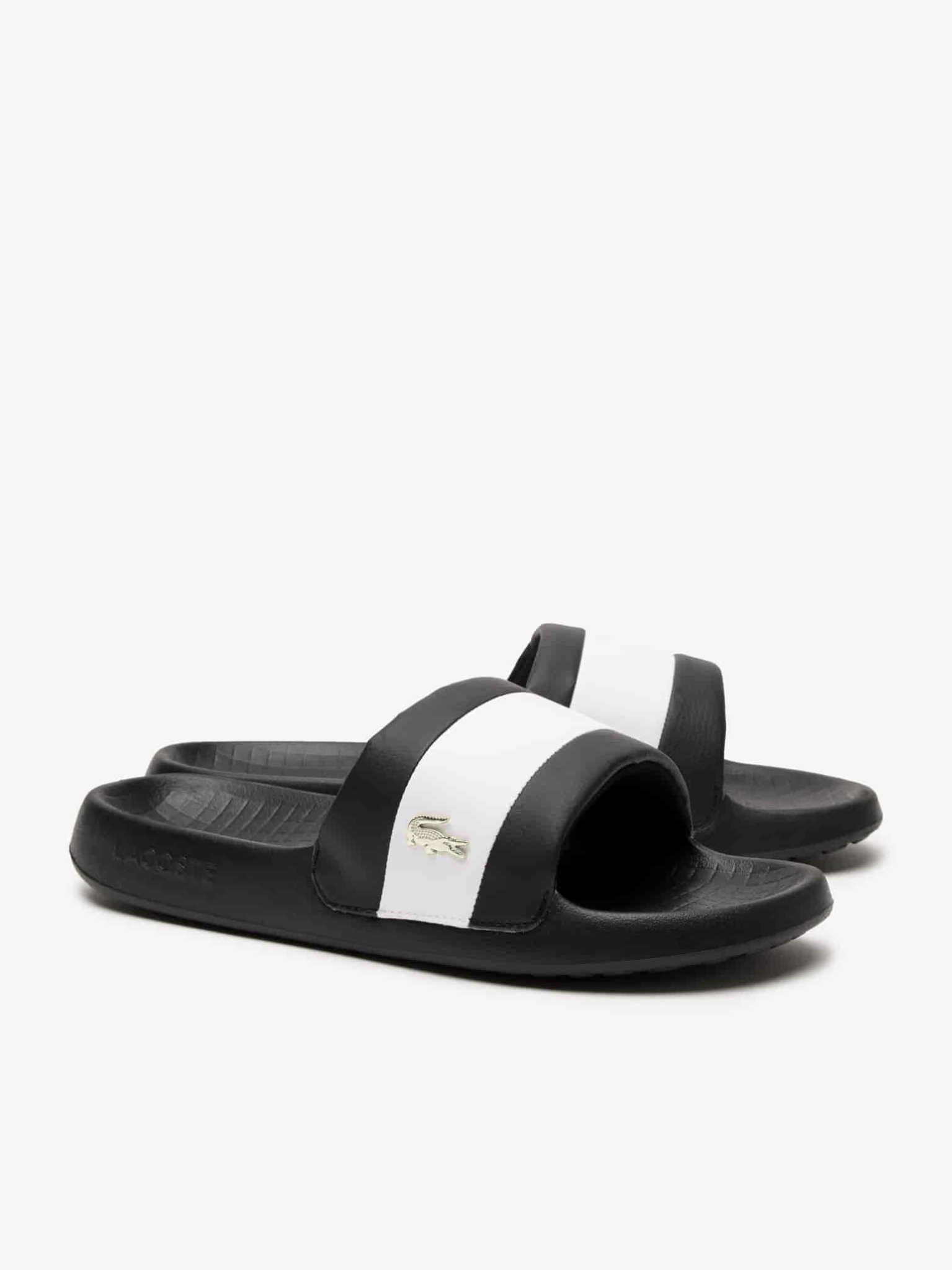 LACOSTE Serve Slide Hybrid Slides Black/White
