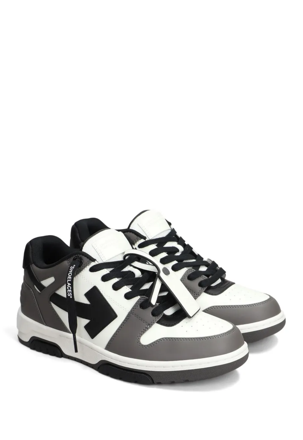 OFF WHITE MENS Out Of Office Sneakers Dark Grey/Black