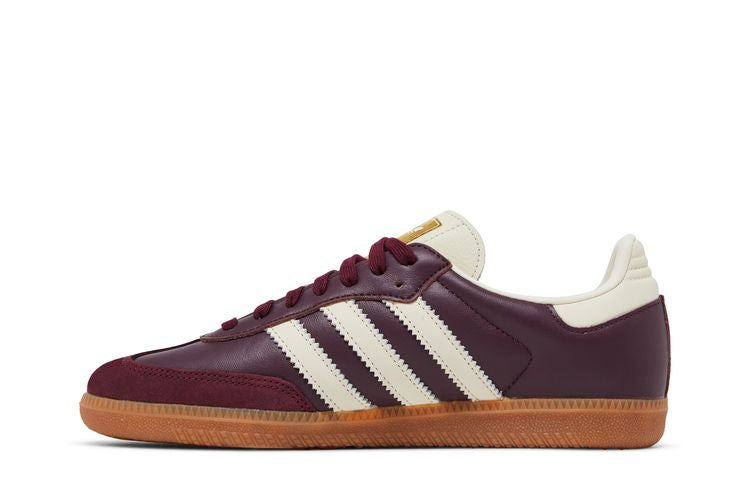 adidas Samba OG Maroon Gold Metallic (Women's)