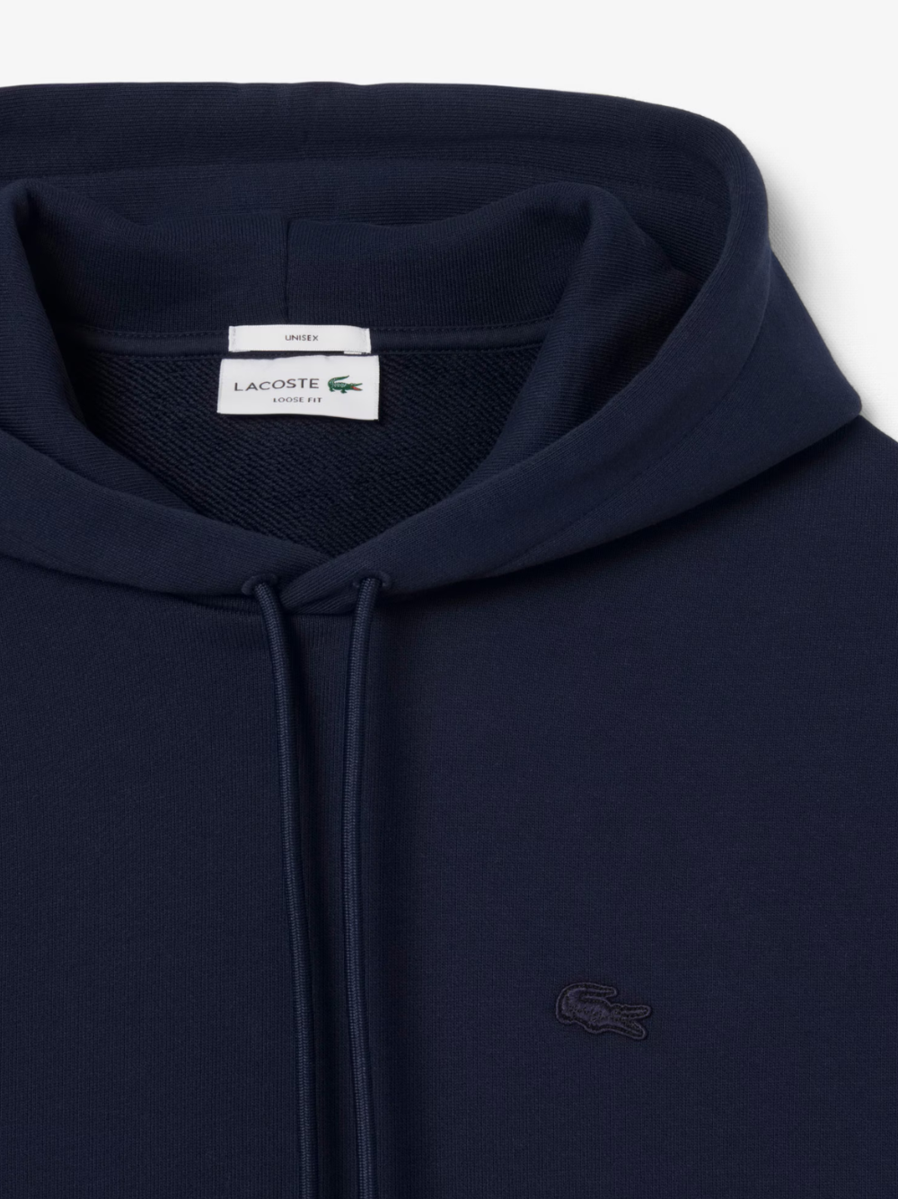 LACOSTE Heavy Fleece Hoodie Midnight Blue