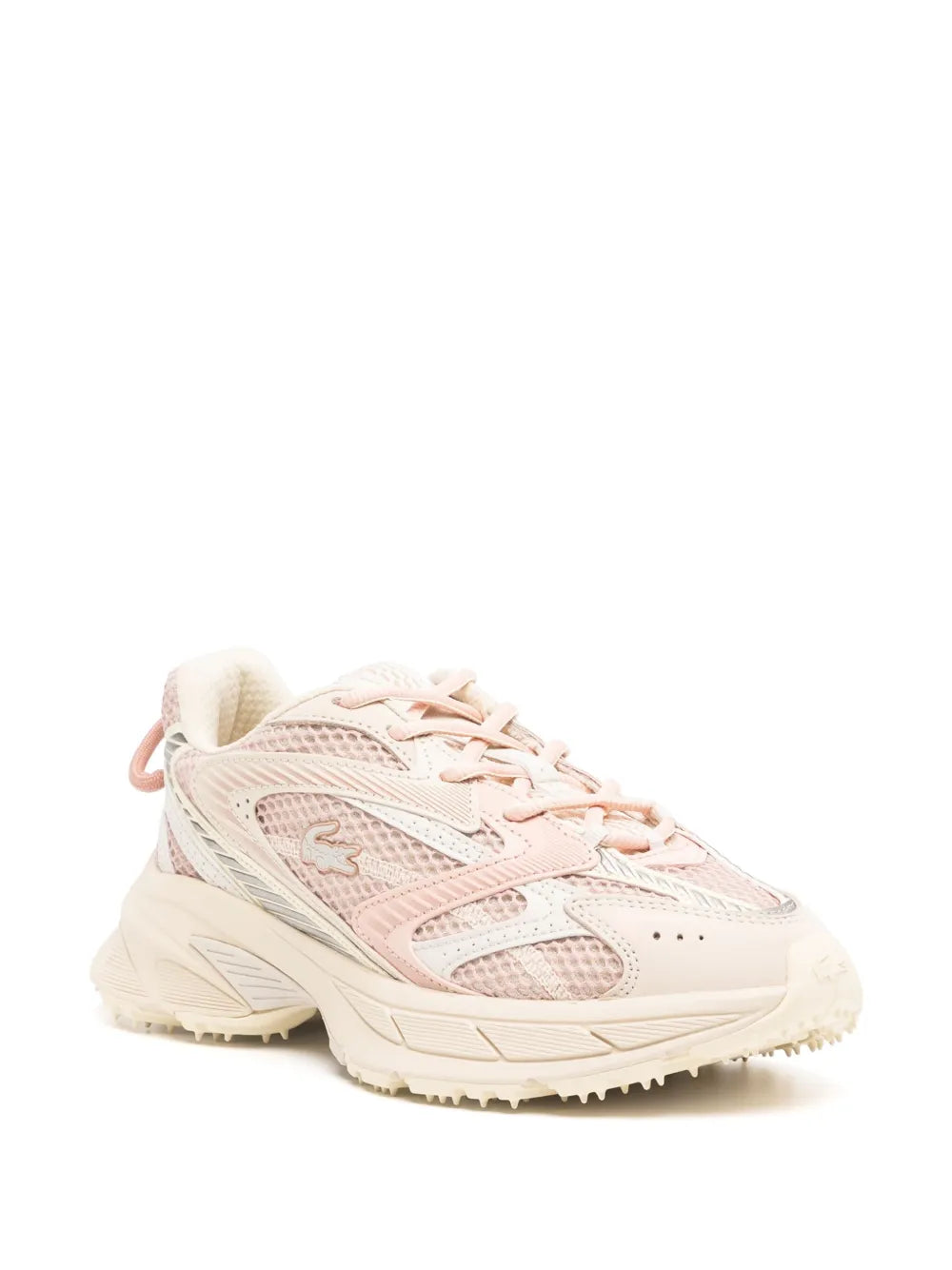 LACOSTE WOMEN L003 Neo Shot Sneakers Off-White/Light Pink