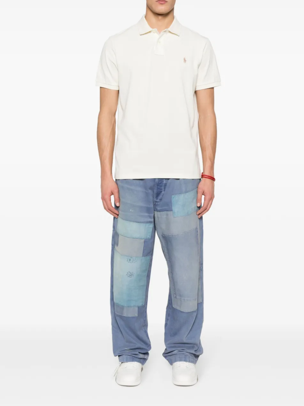 RALPH LAUREN The Iconic Mesh Polo Parchment Cream
