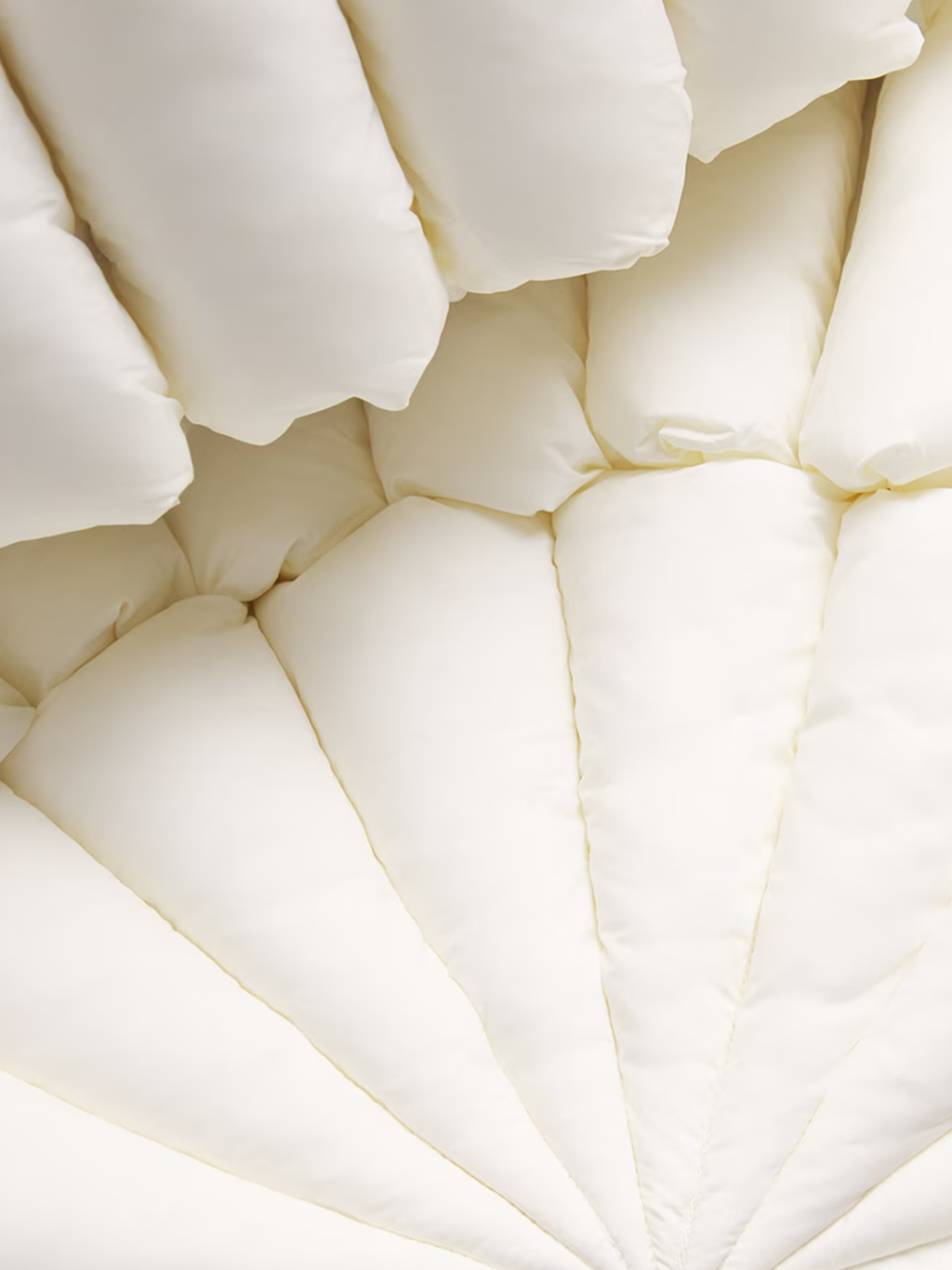 RAXXY 3D Down-Filled Diamond Puffer Jacket Pearl White