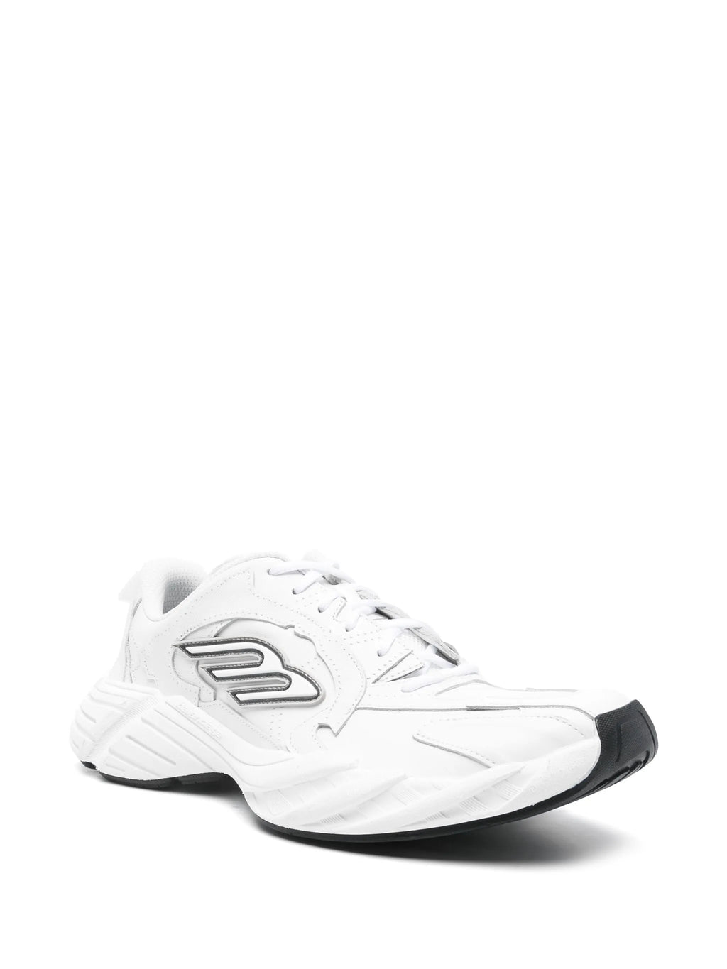 BALENCIAGA Monday Leather Sneakers White