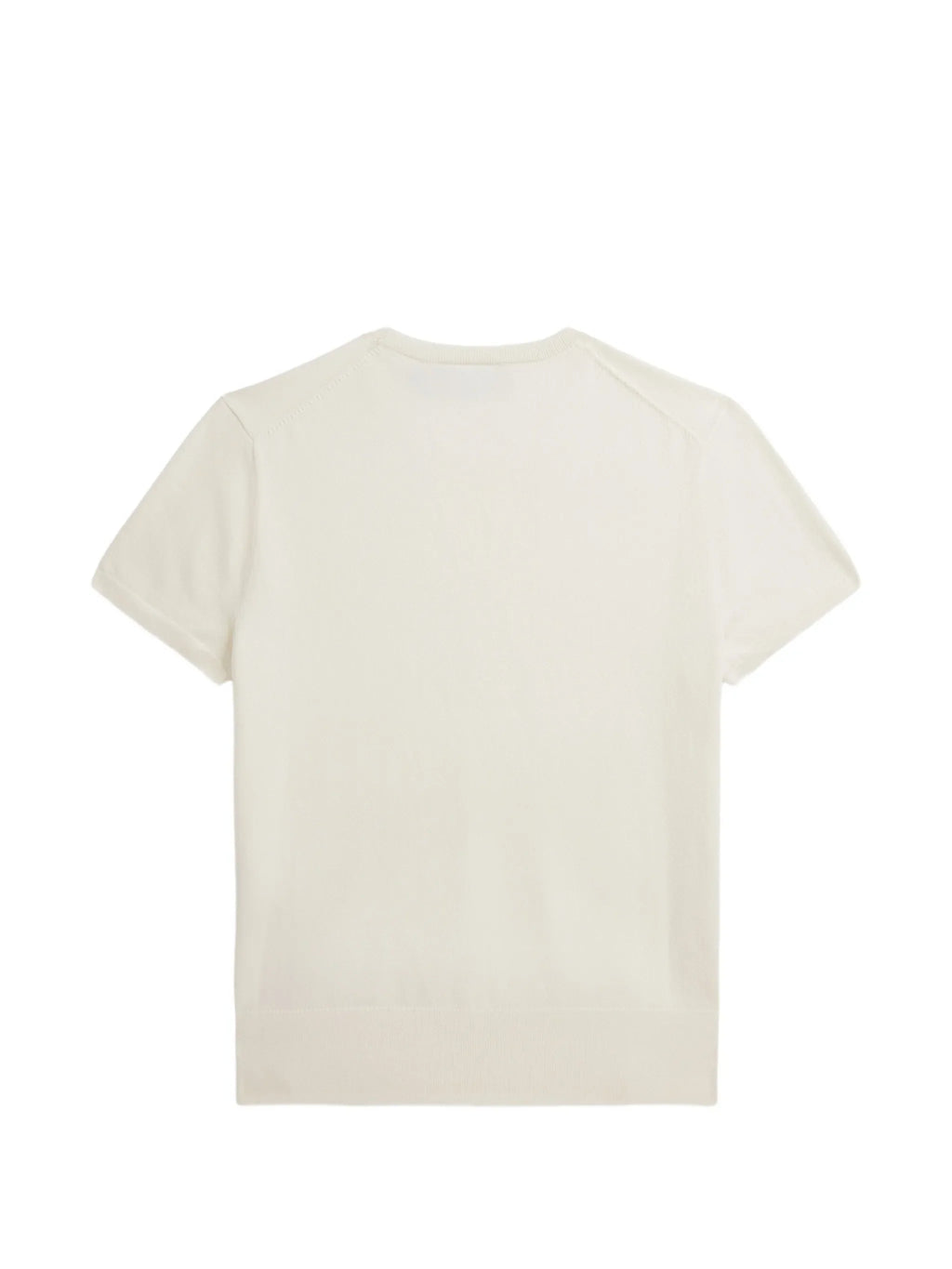 RALPH LAUREN WOMEN Crewneck Logo T-shirt Cream