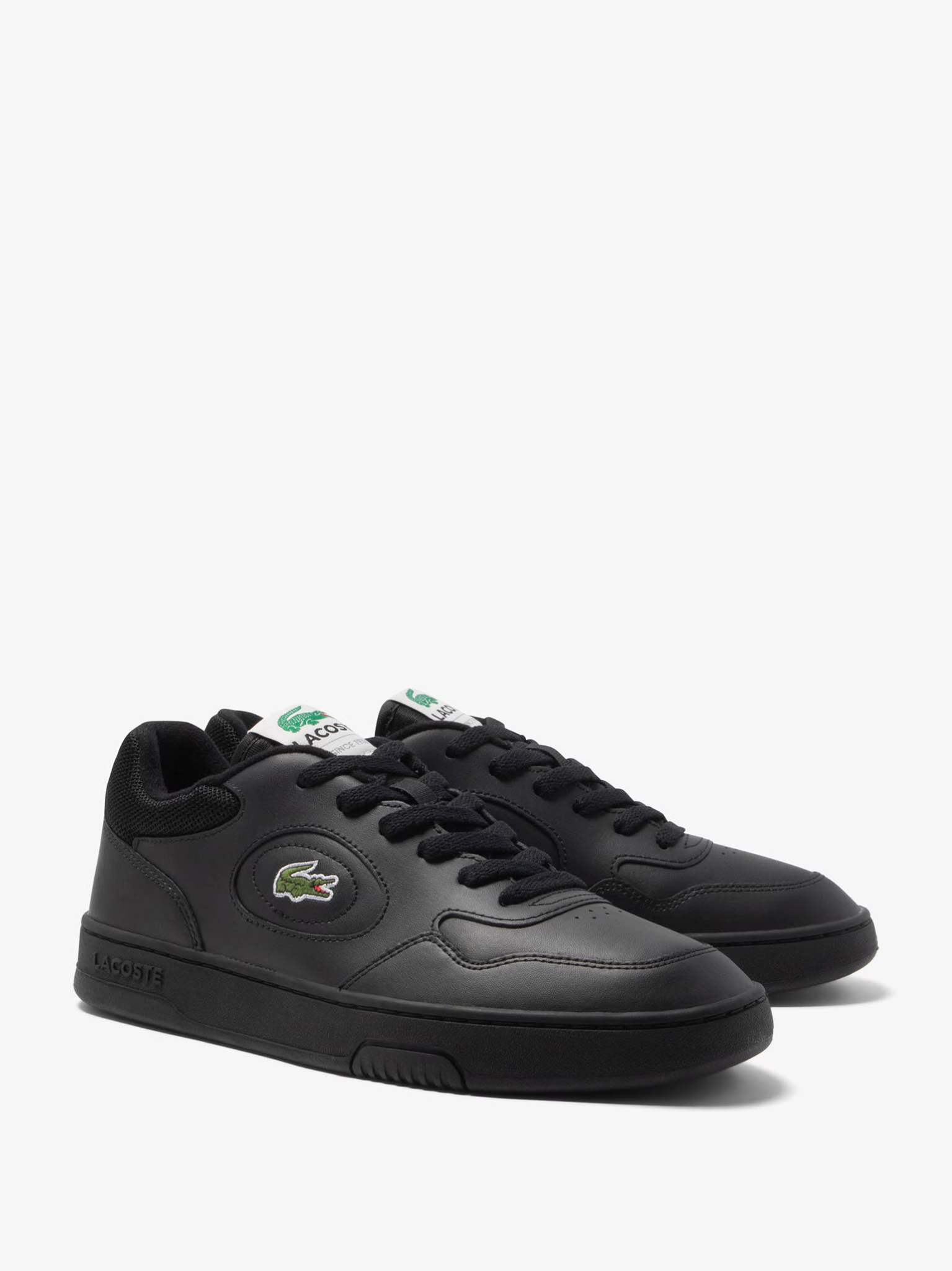 LACOSTE Lineset Leather Sneakers Black/Black