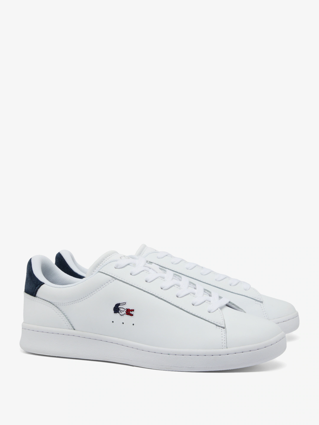 LACOSTE Carnaby Set Leather Sneakers White/Navy/Red