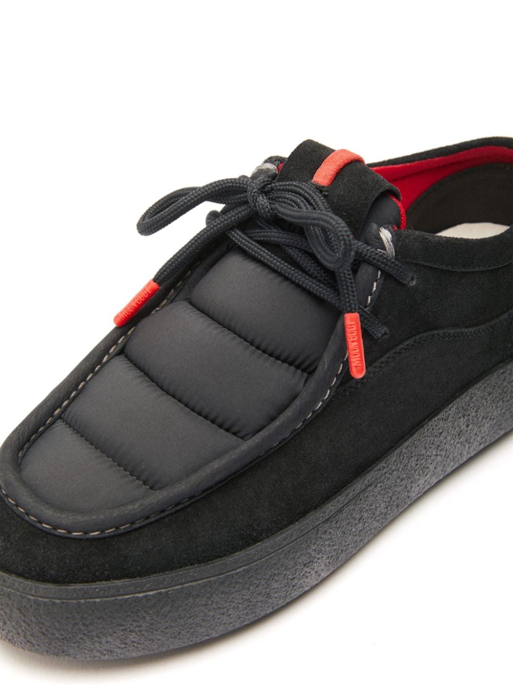 MOON BOOT MTrack Wallaby Padded Suede Sneakers Boots Black
