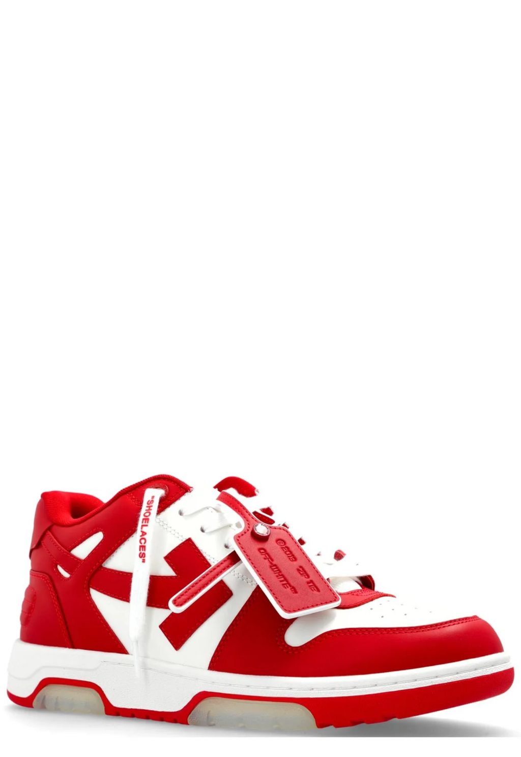 OFF WHITE MENS Out Of Office Sneakers White/Haute Red