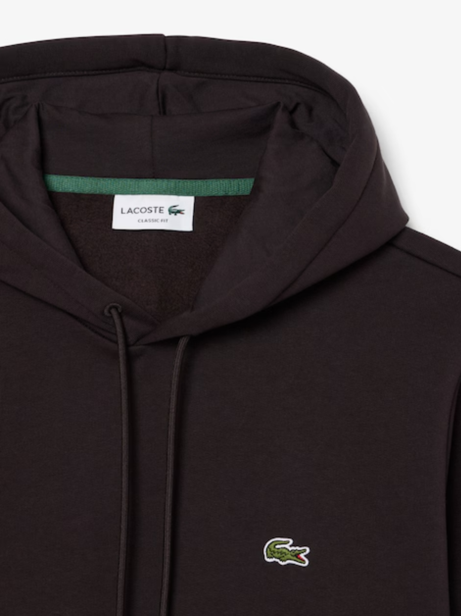 LACOSTE Fleece Hoodie Brown