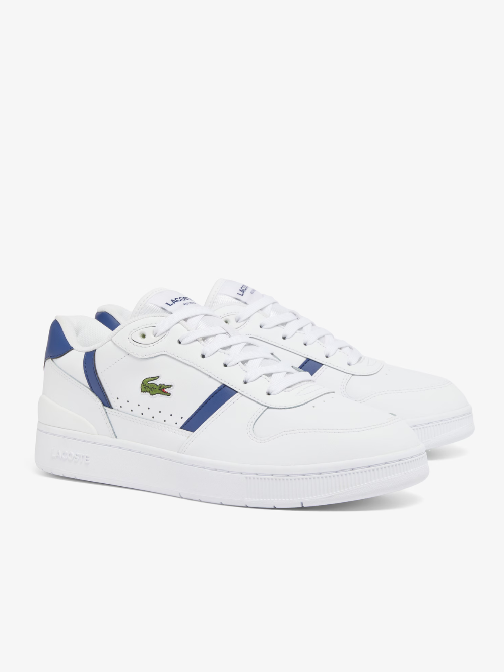 LACOSTE T-Clip Set Leather Sneakers White/Navy