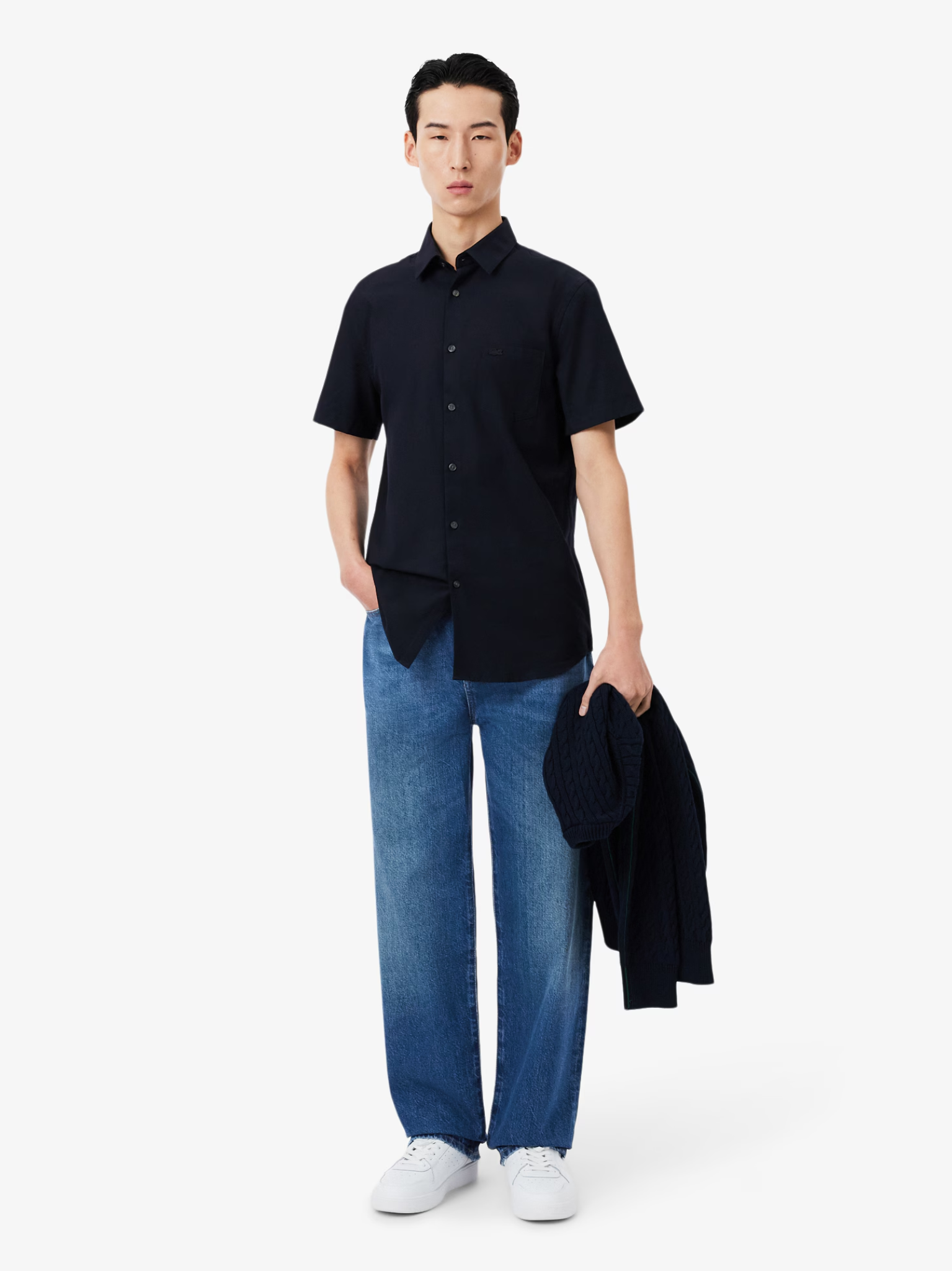 LACOSTE 5 Pocket Straight Cut Jeans Dark Blue