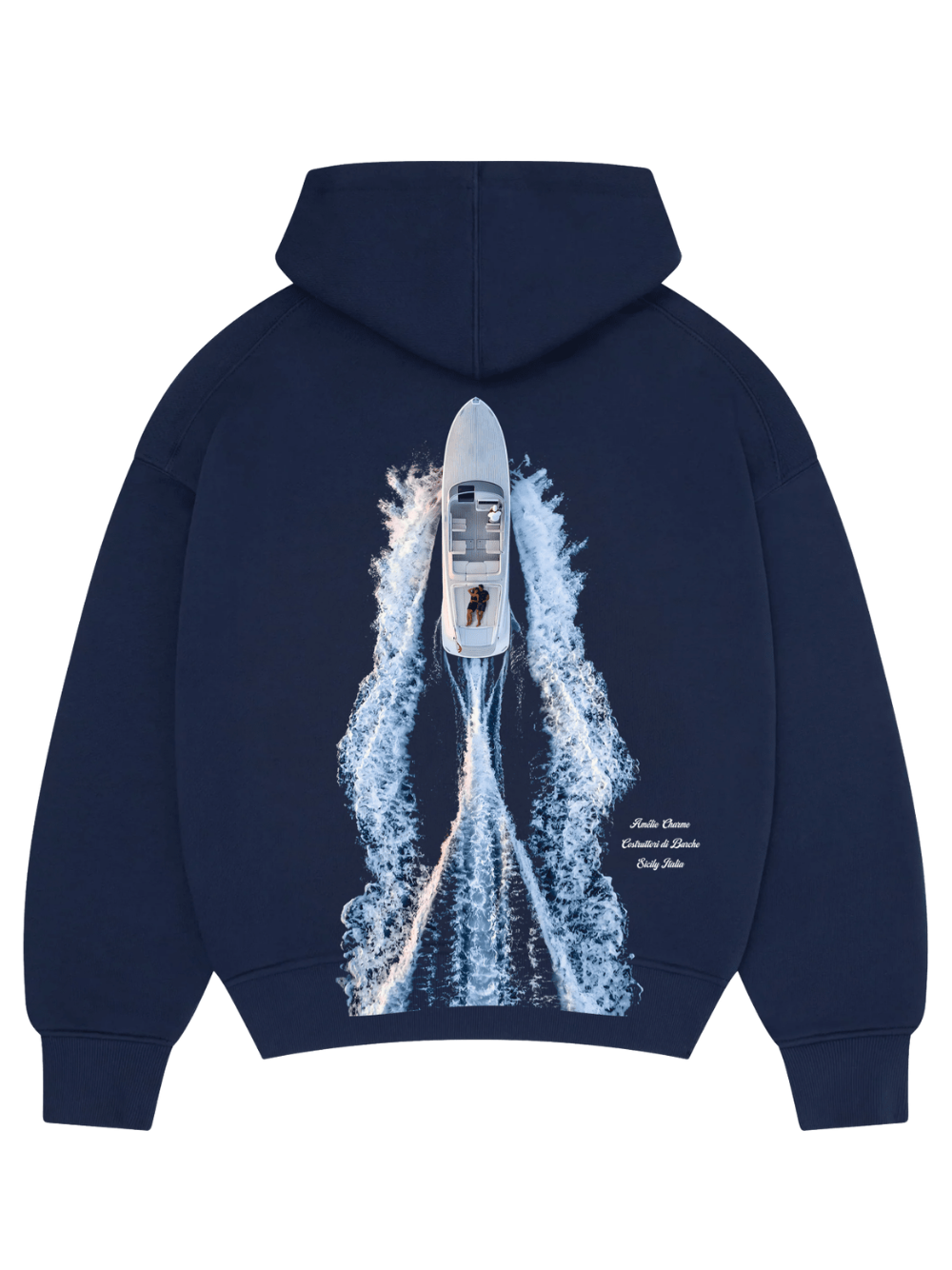 AMÉLIE CHARME French Riviera Hoodie Navy