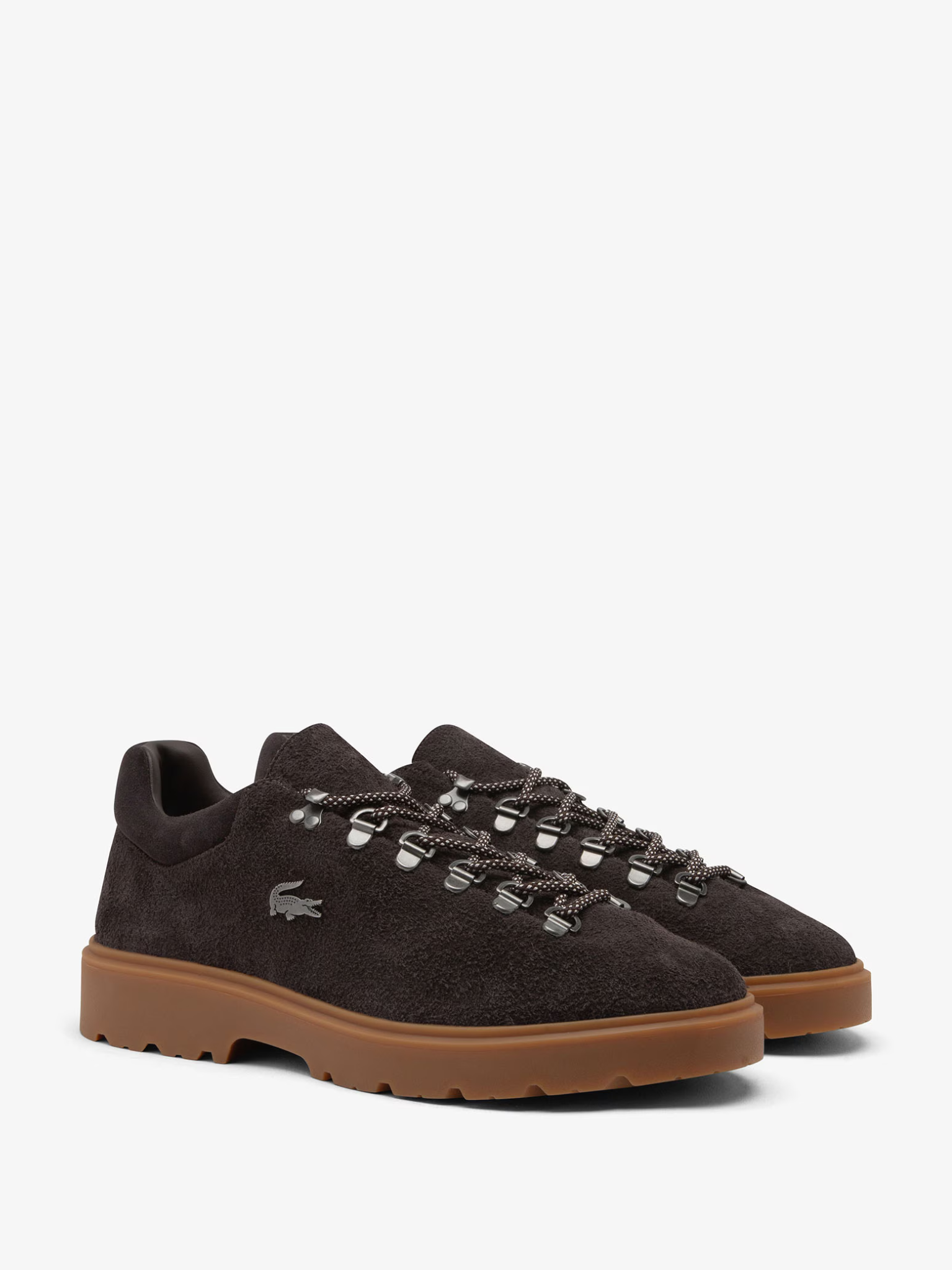 LACOSTE Baseshot Winter Suede Sneakers Dark Brown