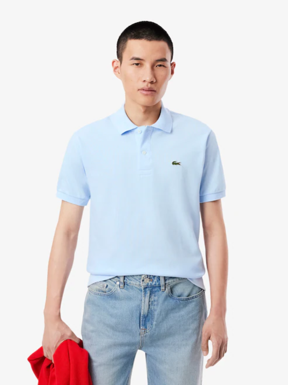 LACOSTE Classic Fit L.12.12 Original Polo Shirt Light Blue