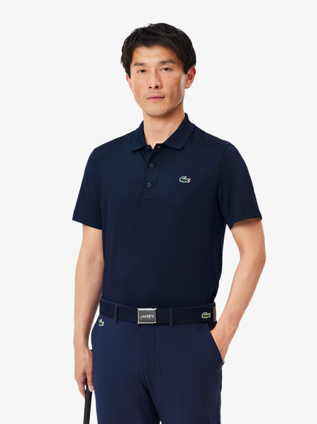 LACOSTE Ultra Dry Stretch Golf Polo Shirt Midnight Blue