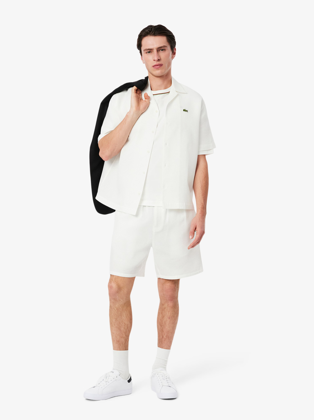 LACOSTE Powercourt Leather Sneakers White/Black