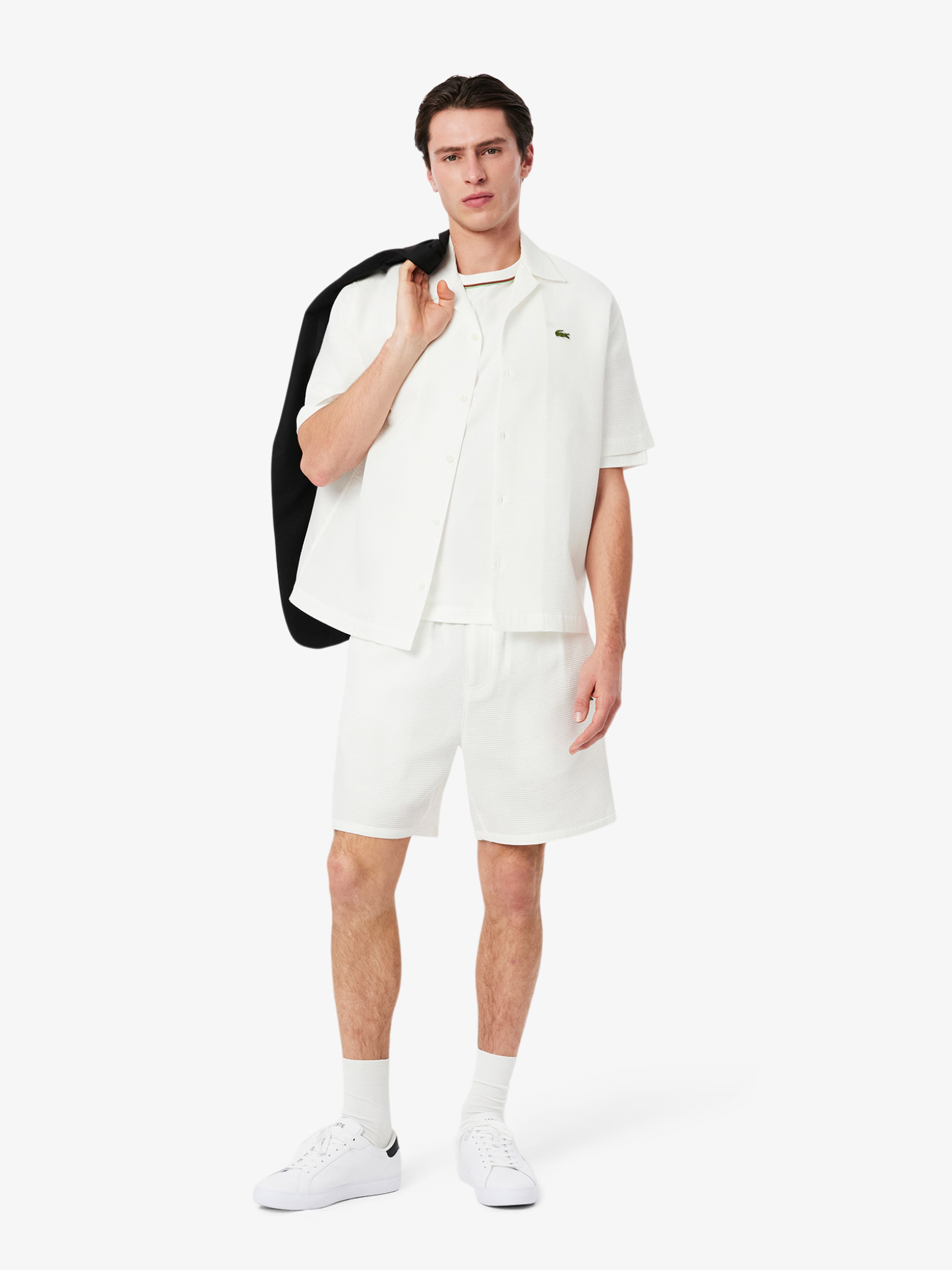 LACOSTE Powercourt Leather Sneakers White/Black