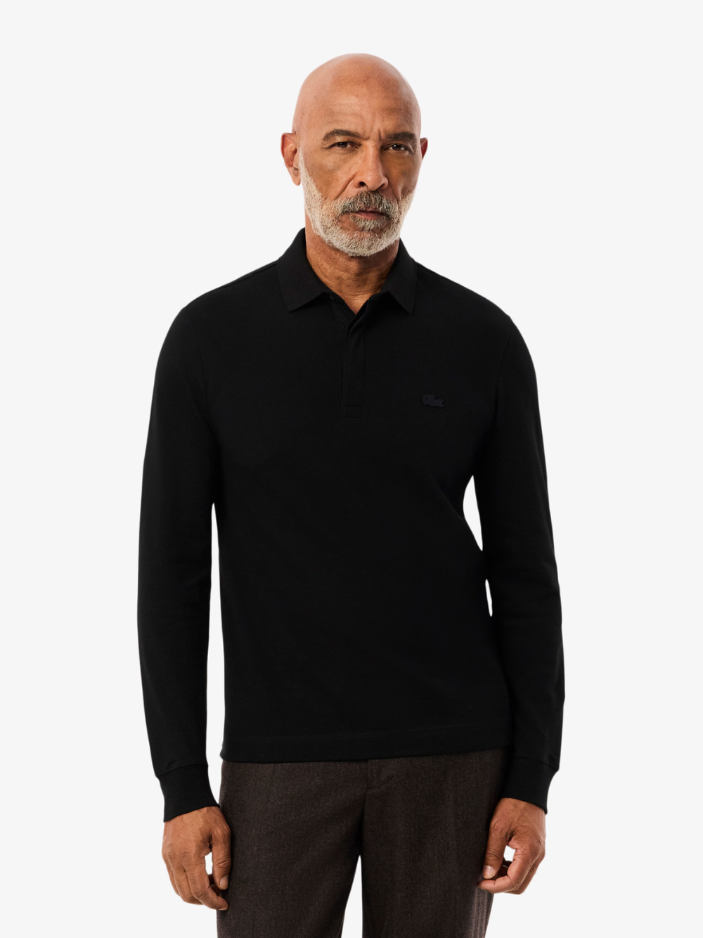 LACOSTE Regular Fit Paris Stretch Piqué Polo Shirt Black