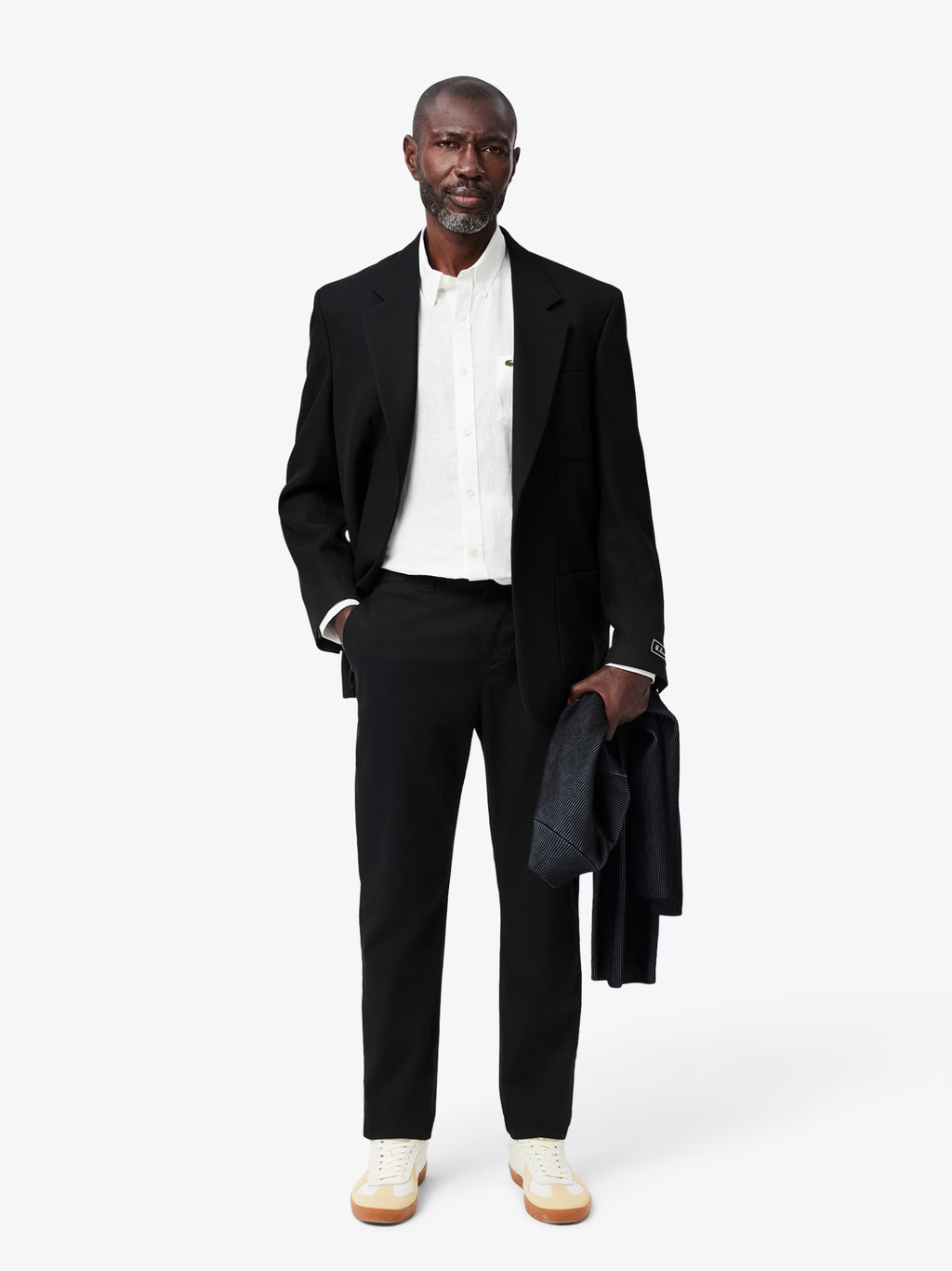 LACOSTE Slim Fit Stretch Cotton Chino Pants Black