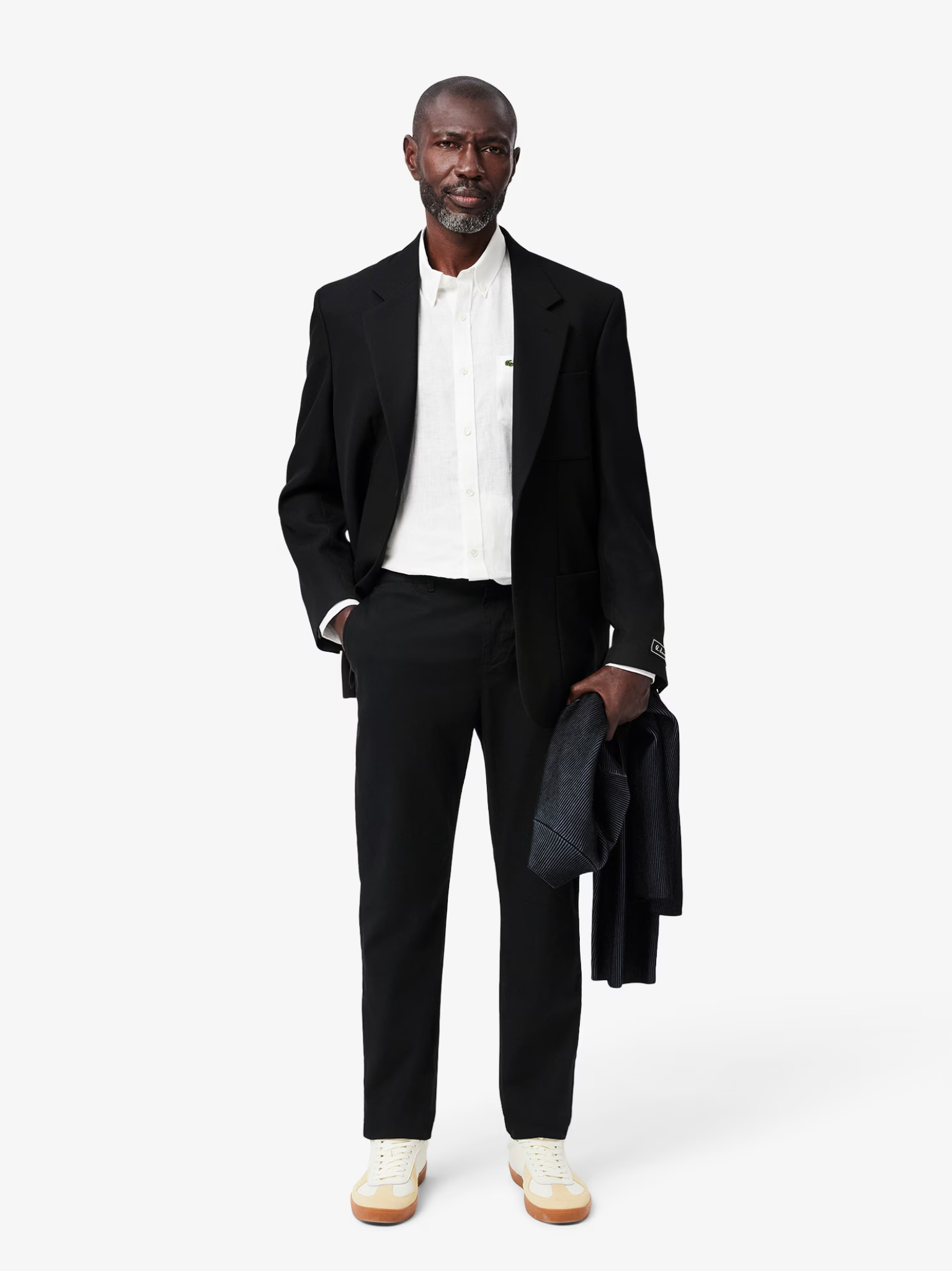 LACOSTE Slim Fit Stretch Cotton Chino Pants Black