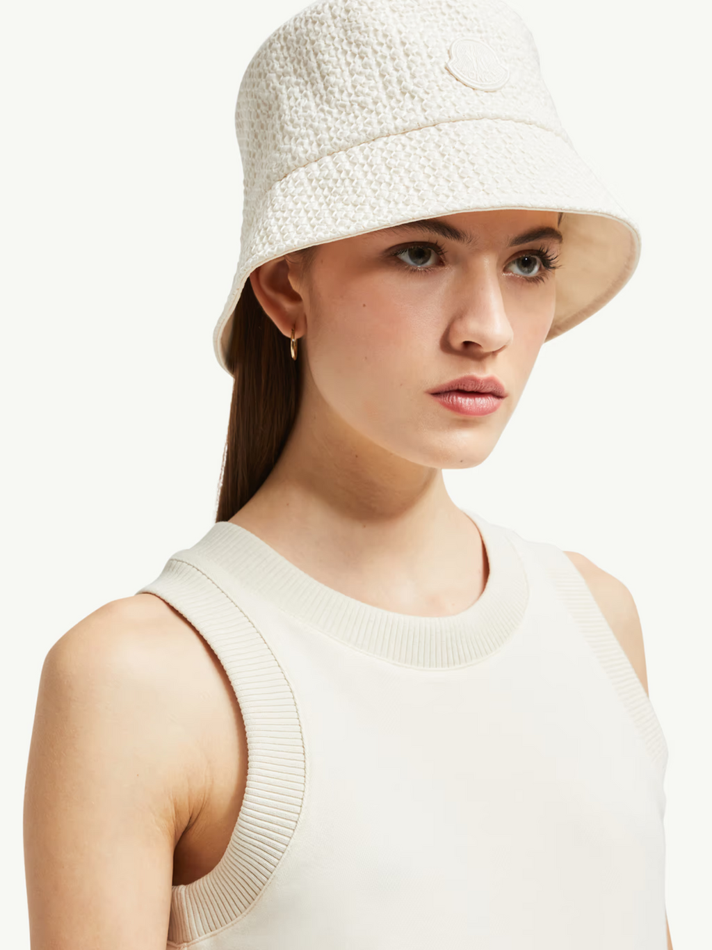 MONCLER WOMEN Embroidered Tank Top White