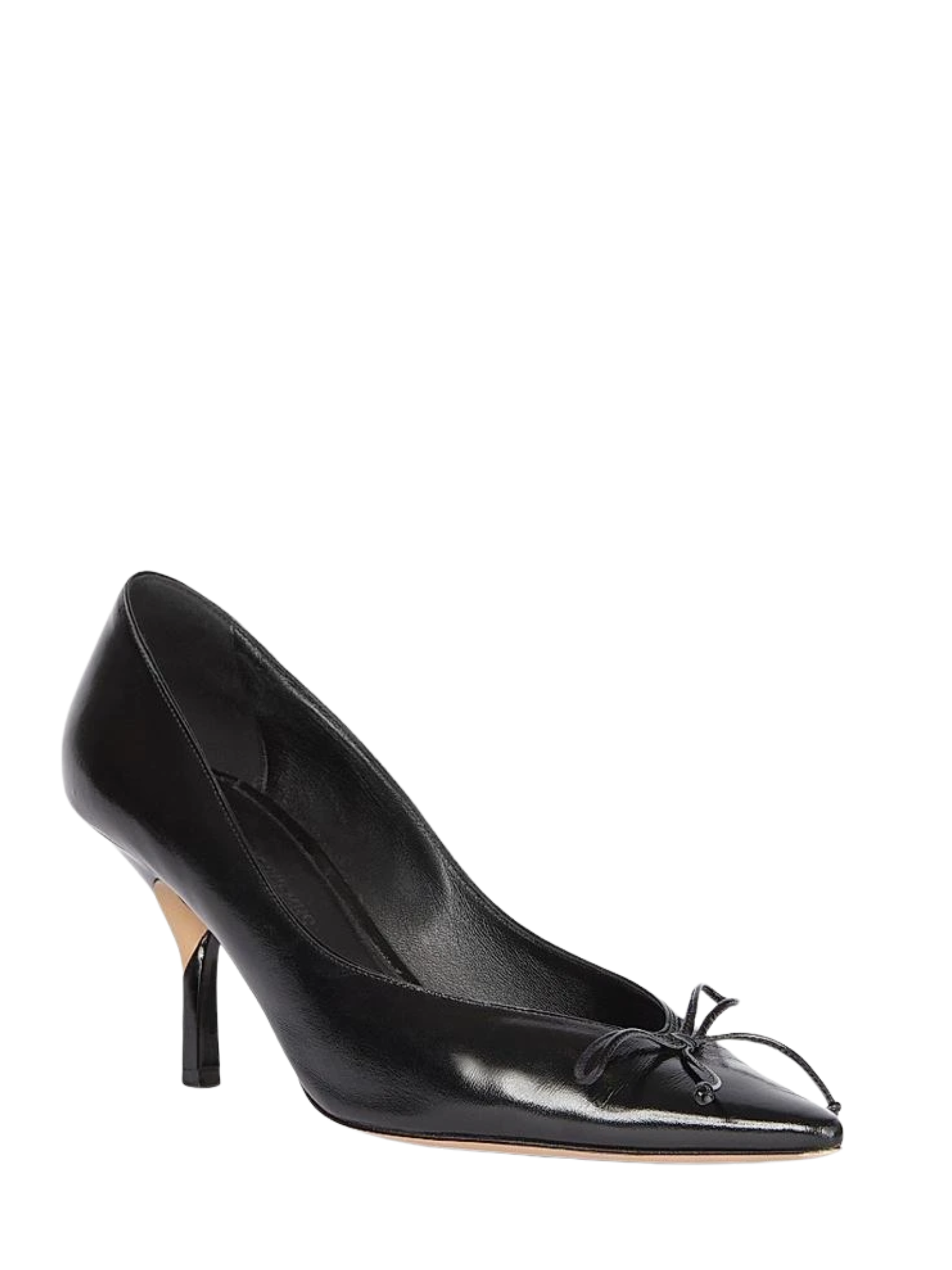 JACQUEMUS WOMEN Les Escarpins Tourni Leather Pumps Black