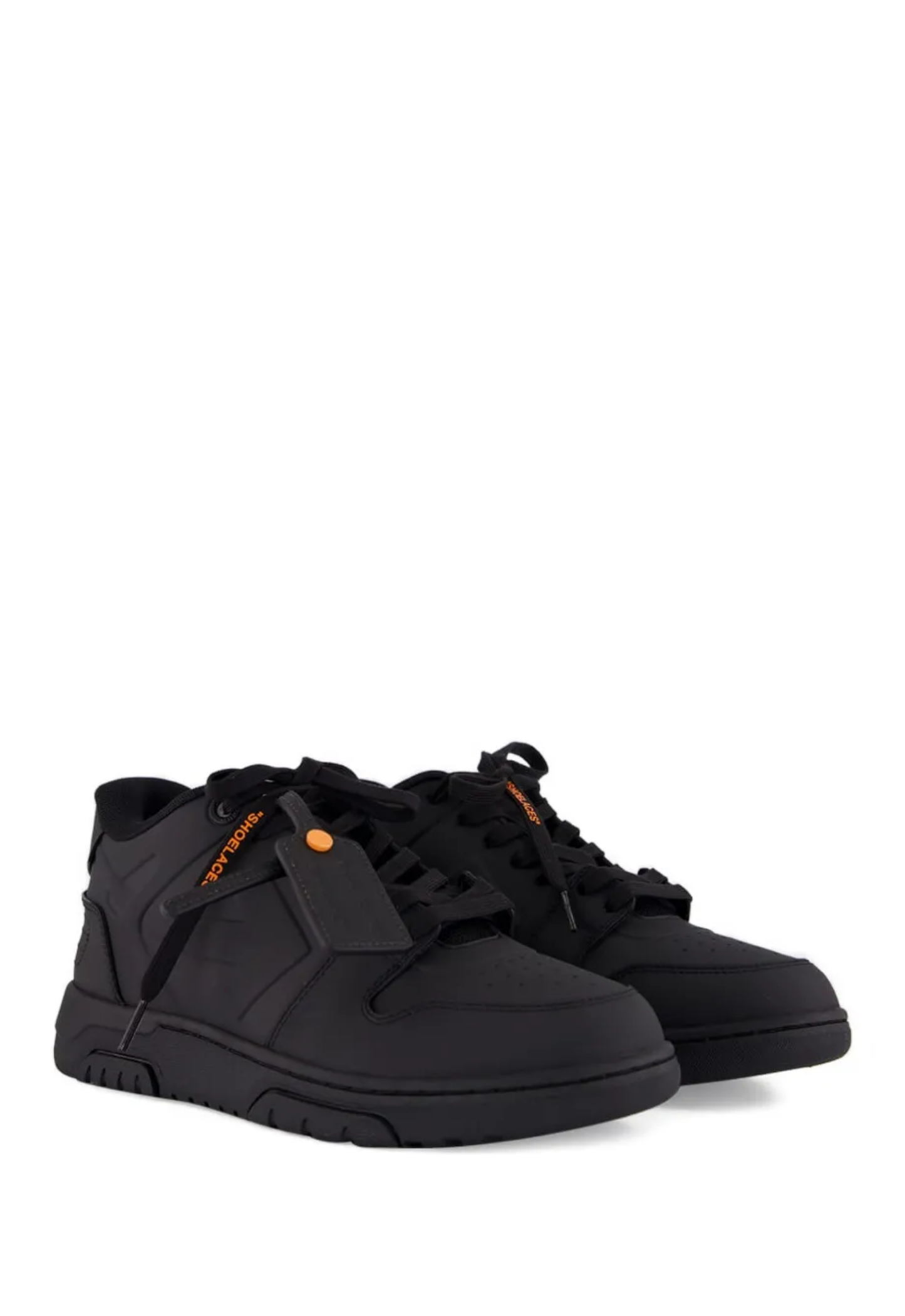 OFF WHITE MENS Out Of Office Molded Sneakers Black/Orange