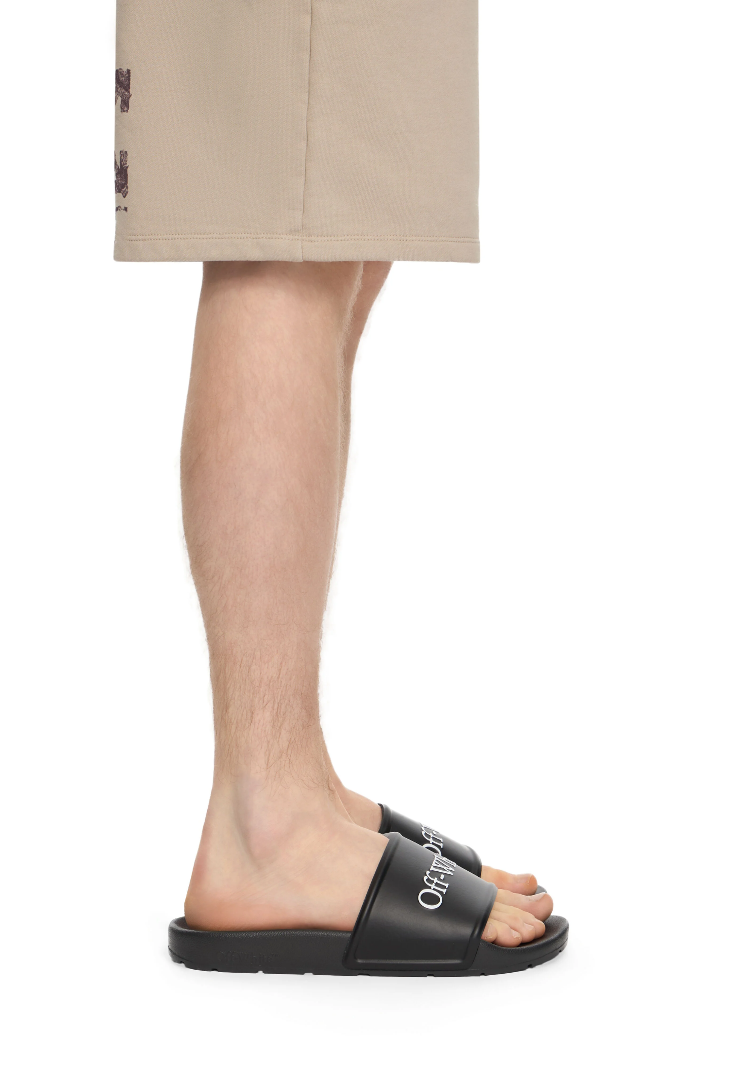 OFF WHITE MENS Bookish Sliders Black/White