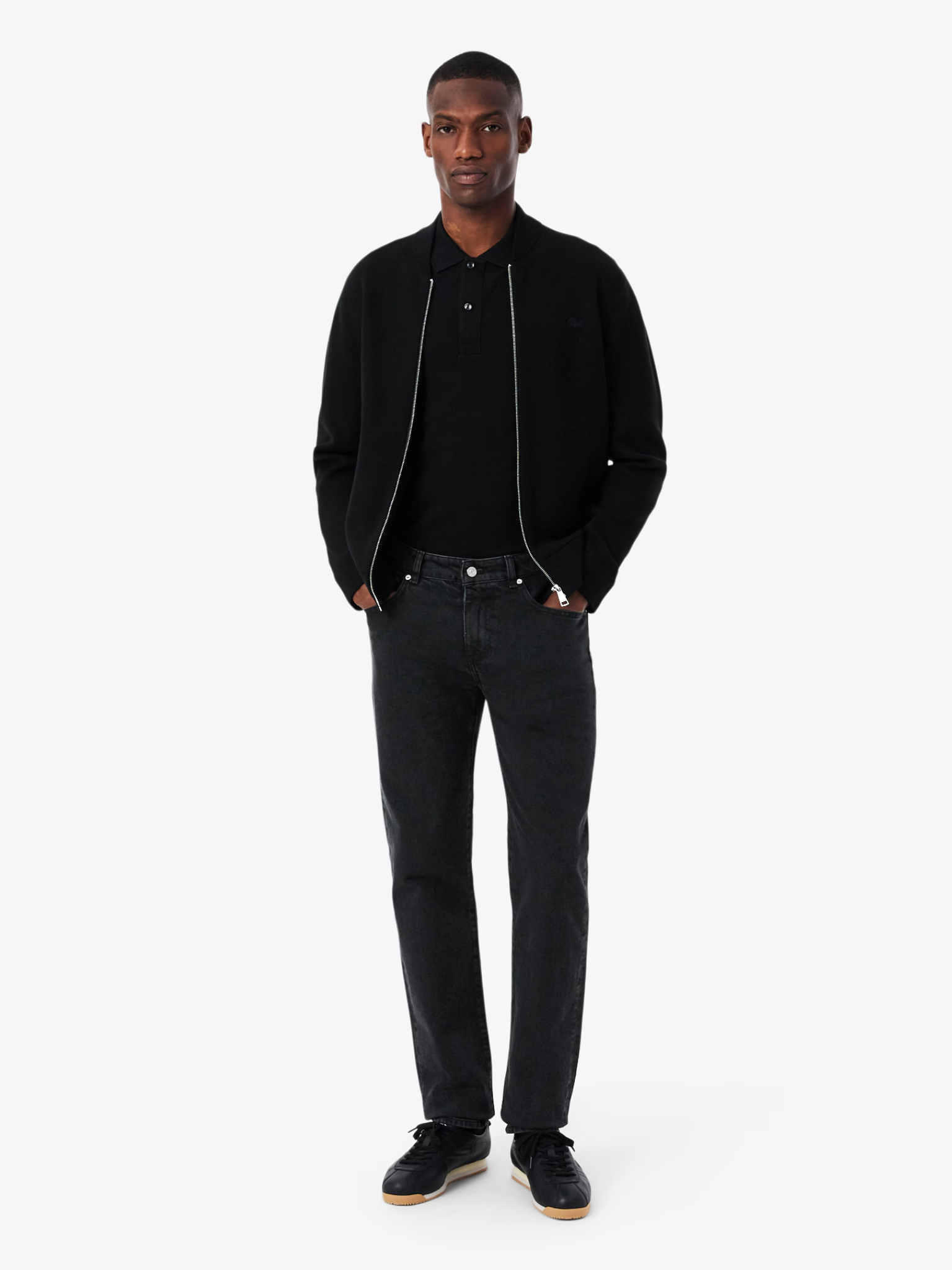 LACOSTE 5 Pocket Slim Fit Indigo Jeans Black