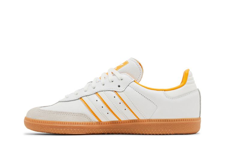 adidas Samba OG Cloud White Crystal White Crew Yellow (GS)