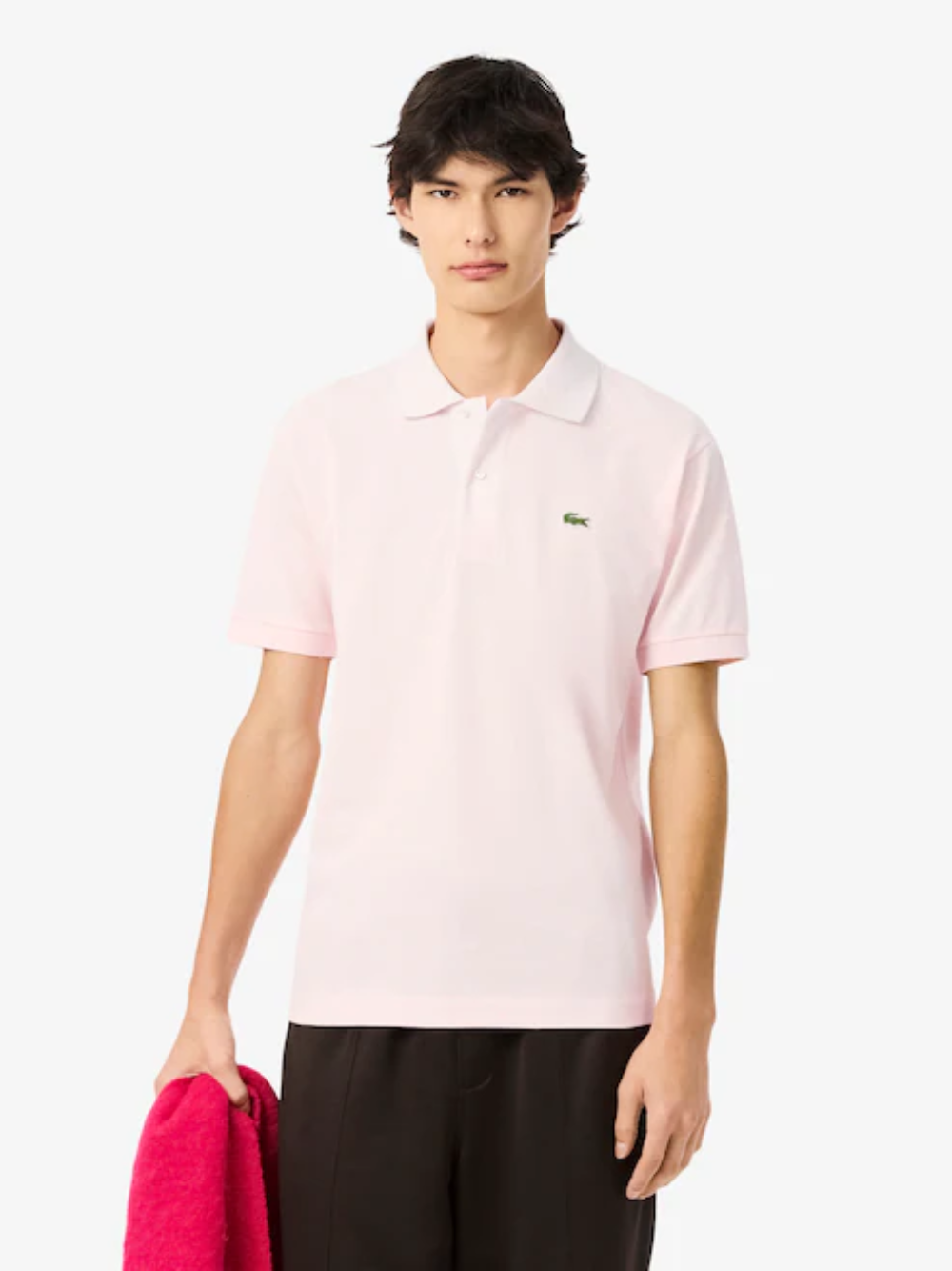 LACOSTE Classic Fit L.12.12 Original Polo Shirt Light Pink