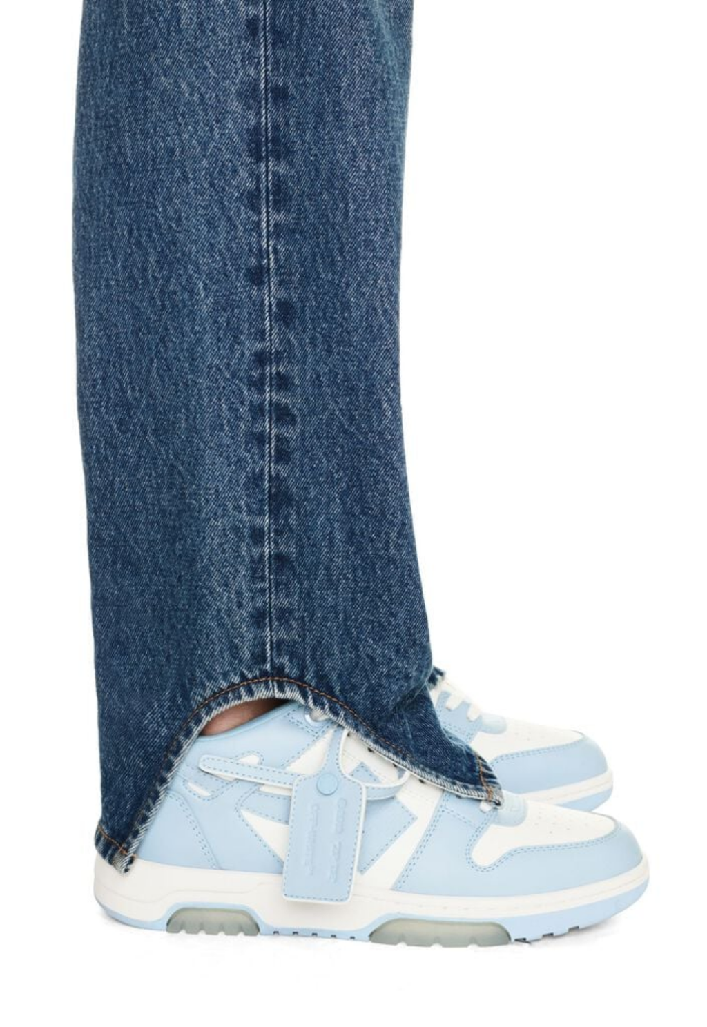 OFF WHITE WOMENS Out Of Office Sneakers White/Light Blue