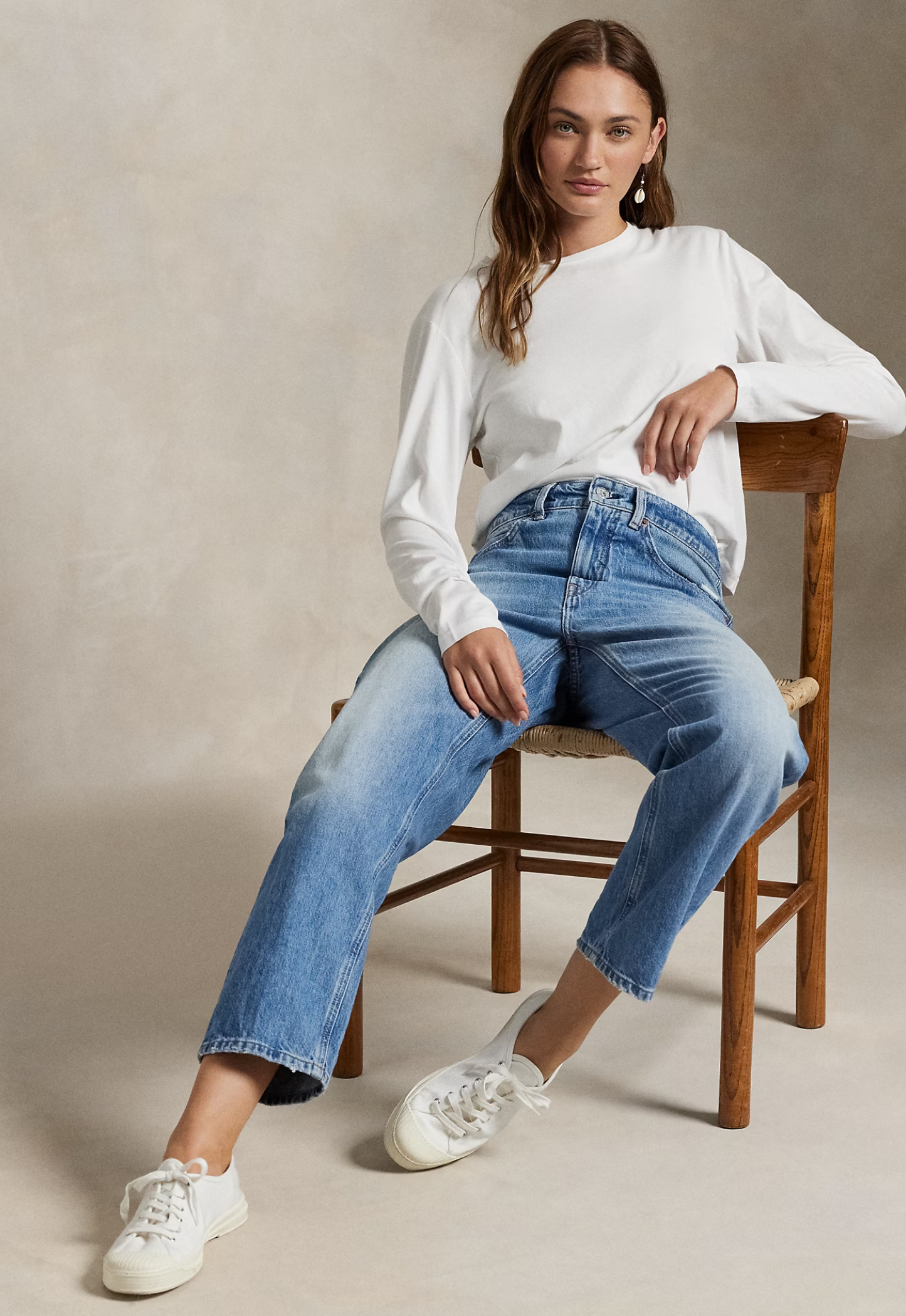 RALPH LAUREN WOMEN Relaxed Tapered Jean Keene Wash