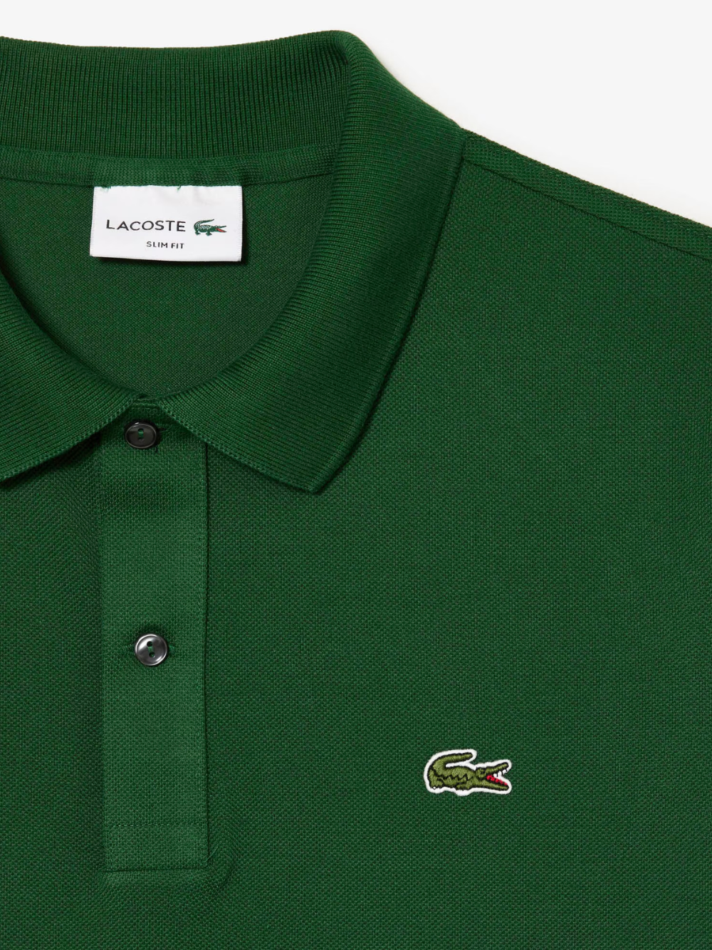 LACOSTE Slim Fit L.12.12 Piqué Polo Shirt Pine Green