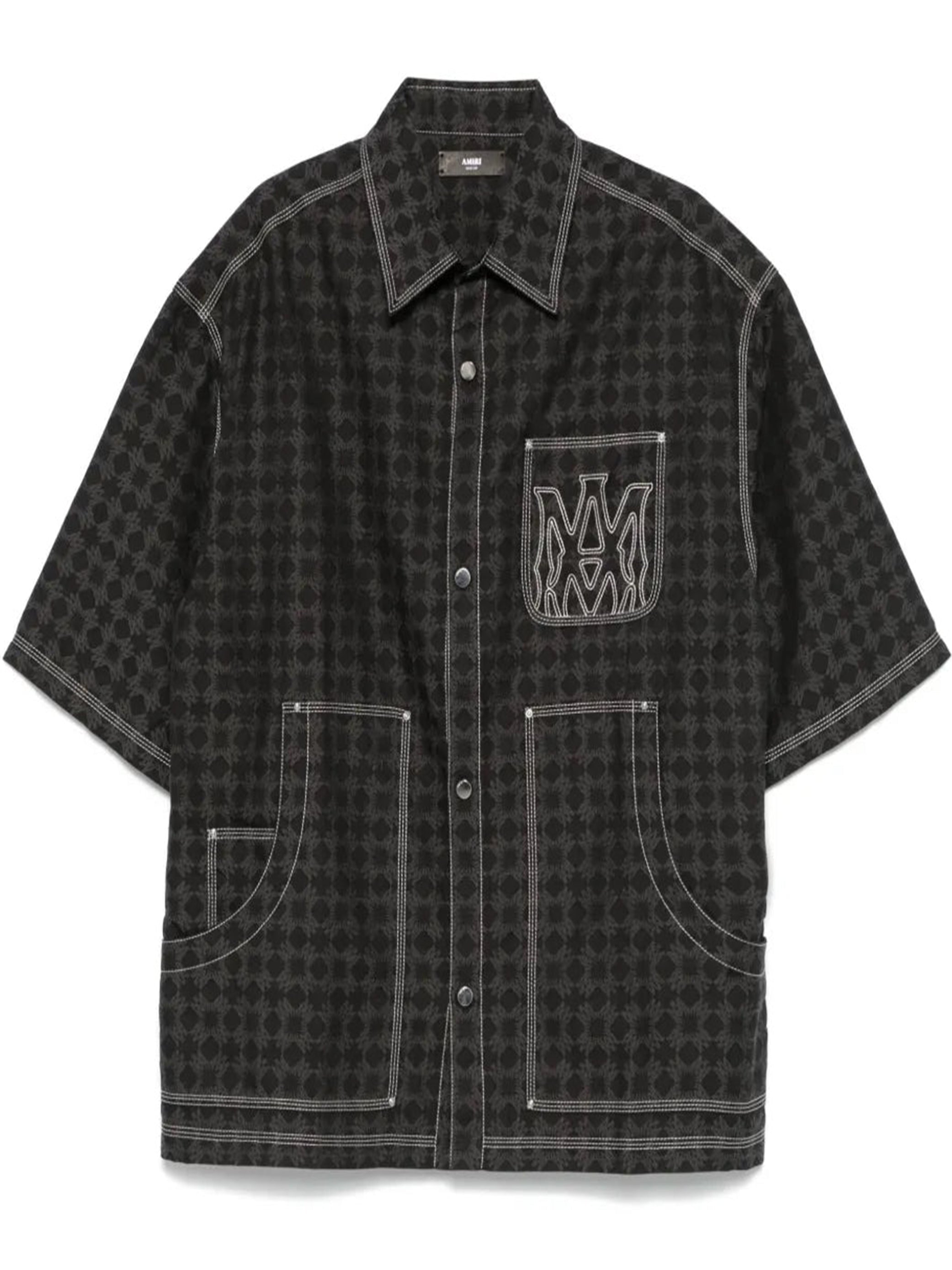 AMIRI MA Quad Work Short-sleeved Shirt Black