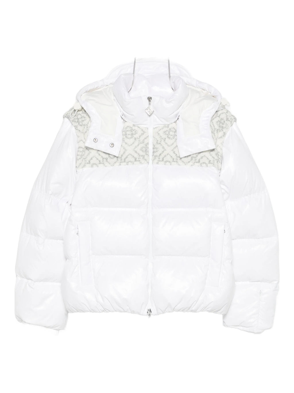 CASABLANCA WOMEN Monogram Puffer Jacket White
