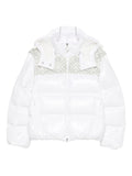 CASABLANCA WOMEN Monogram Puffer Jacket White
