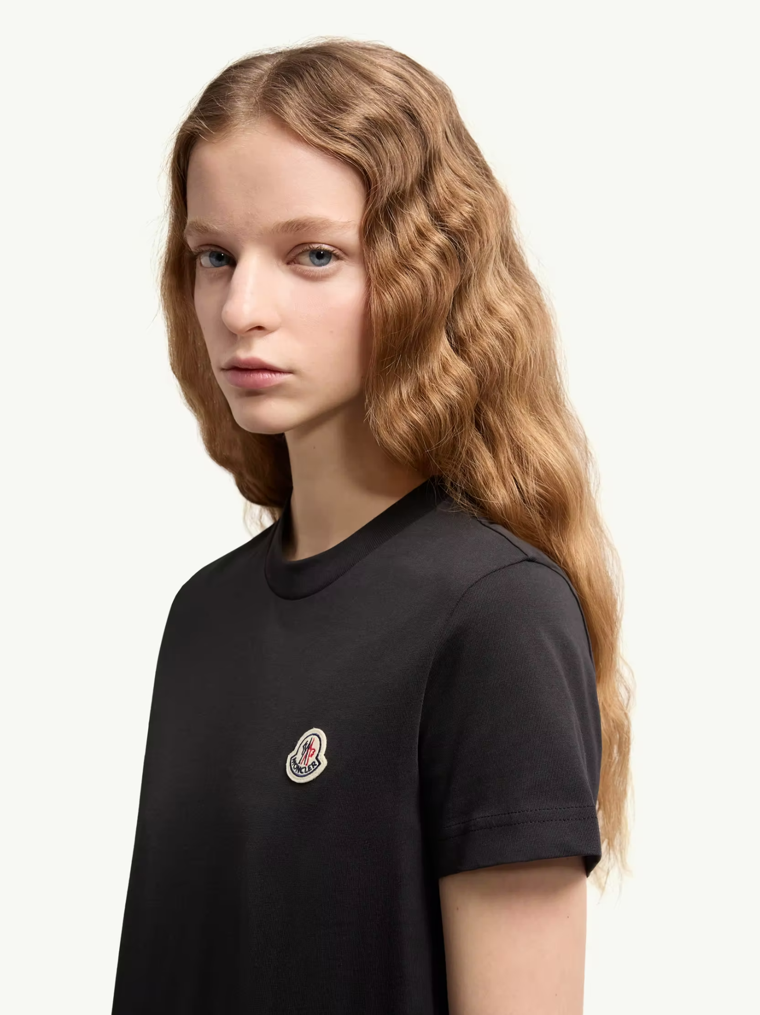 MONCLER WOMEN Logo Patch Cotton T-Shirt (Pack of Three) Black/White/Pink