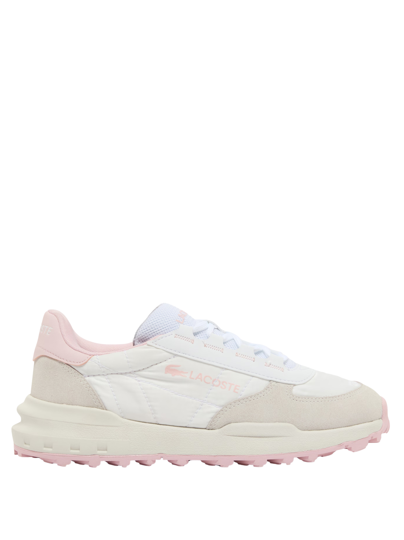 LACOSTE WOMEN Elite Active Evo Sneakers White/Light Pink