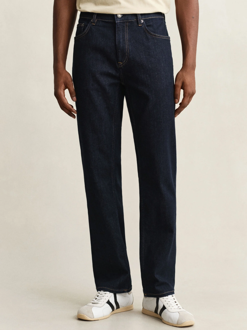 GANT Regular Fit Clean Wash Jeans Dark Blue