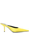 VICTORIA BECKHAM WOMEN 75mm Sloan Stiletto Mules Canary Yellow