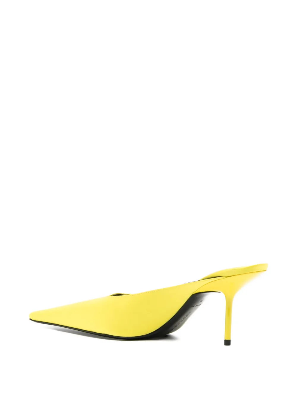 VICTORIA BECKHAM WOMEN 75mm Sloan Stiletto Mules Canary Yellow
