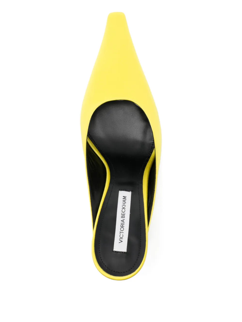VICTORIA BECKHAM WOMEN 75mm Sloan Stiletto Mules Canary Yellow