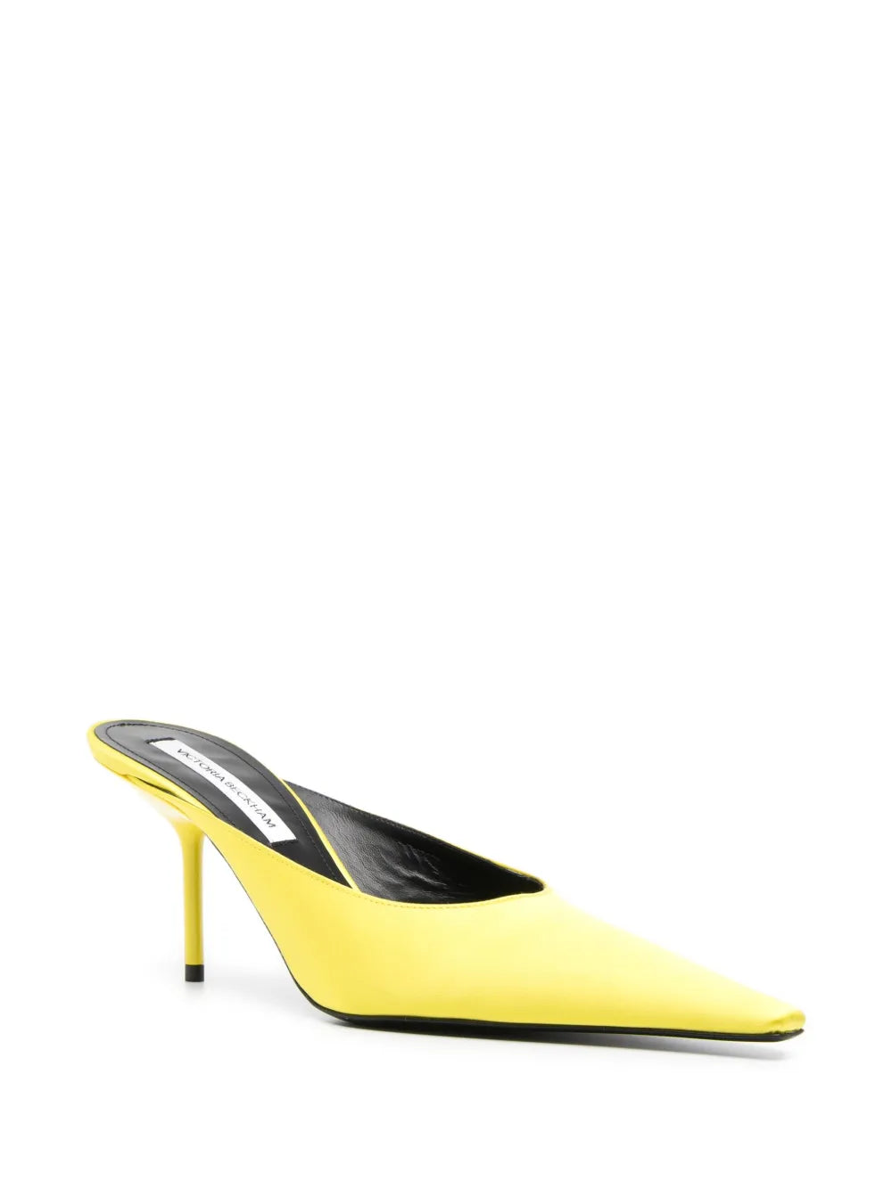 VICTORIA BECKHAM WOMEN 75mm Sloan Stiletto Mules Canary Yellow