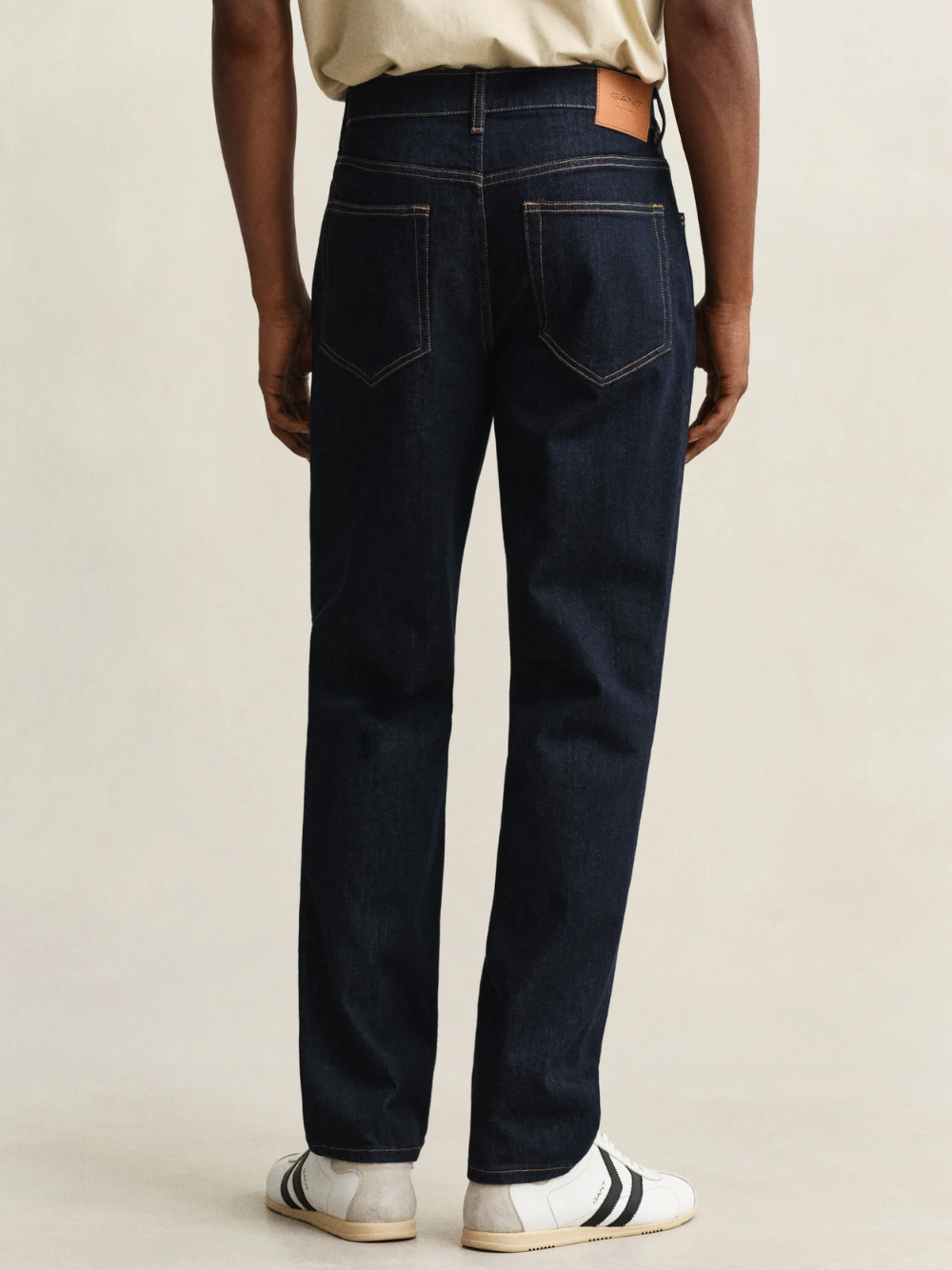 GANT Regular Fit Clean Wash Jeans Dark Blue