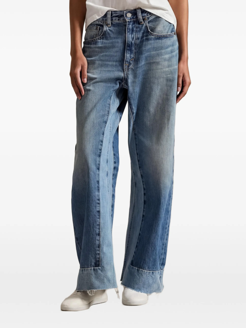 RALPH LAUREN WOMEN Wide-Leg Crop Jeans Pinero Wash