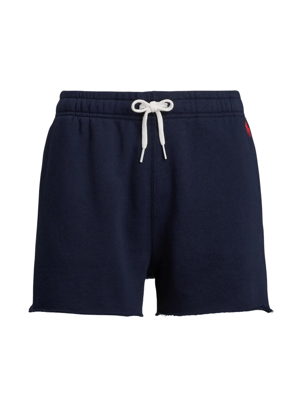 RALPH LAUREN WOMEN Frayed-hem Loungewear Shorts Navy