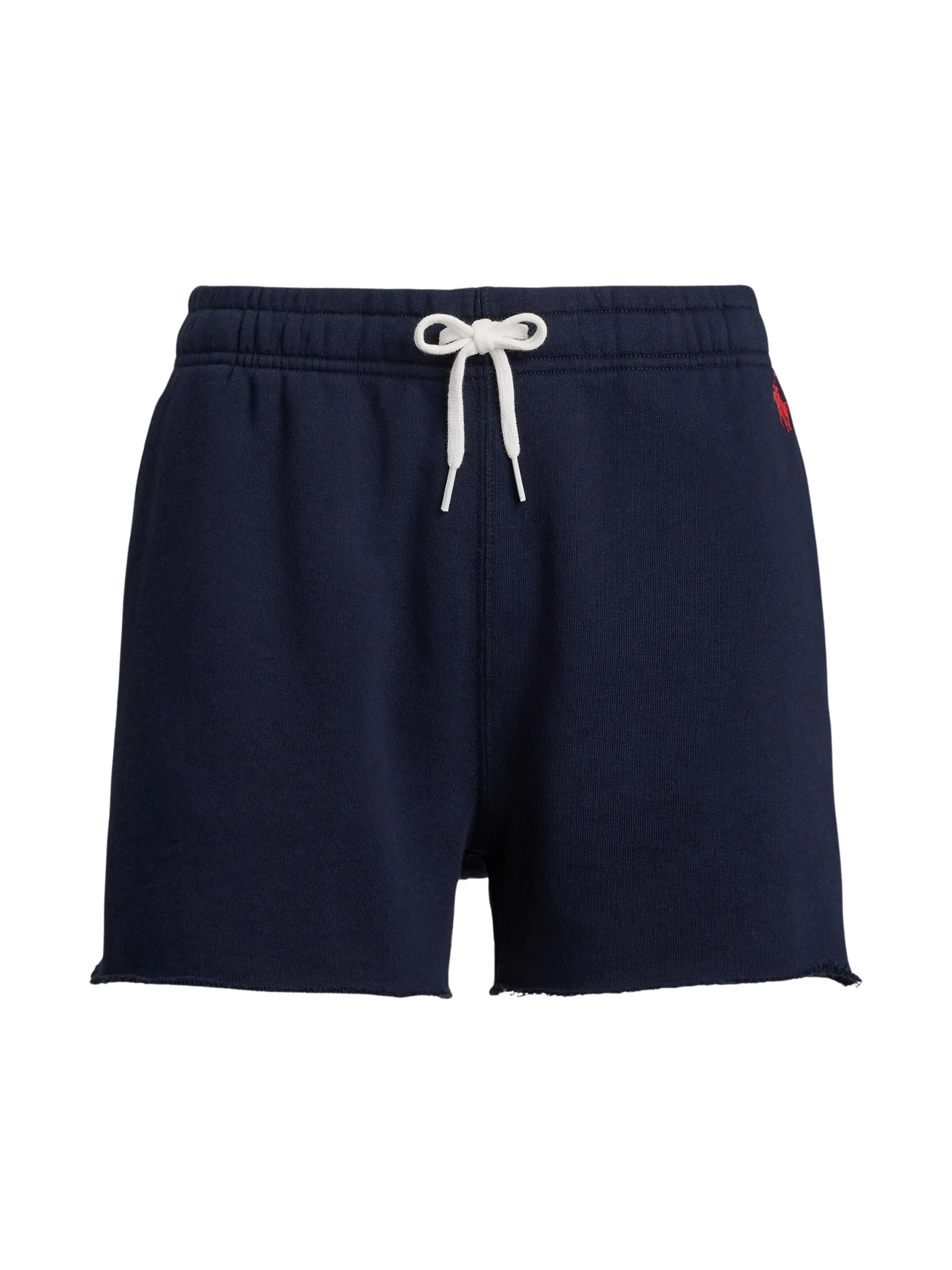RALPH LAUREN WOMEN Frayed-hem Loungewear Shorts Navy