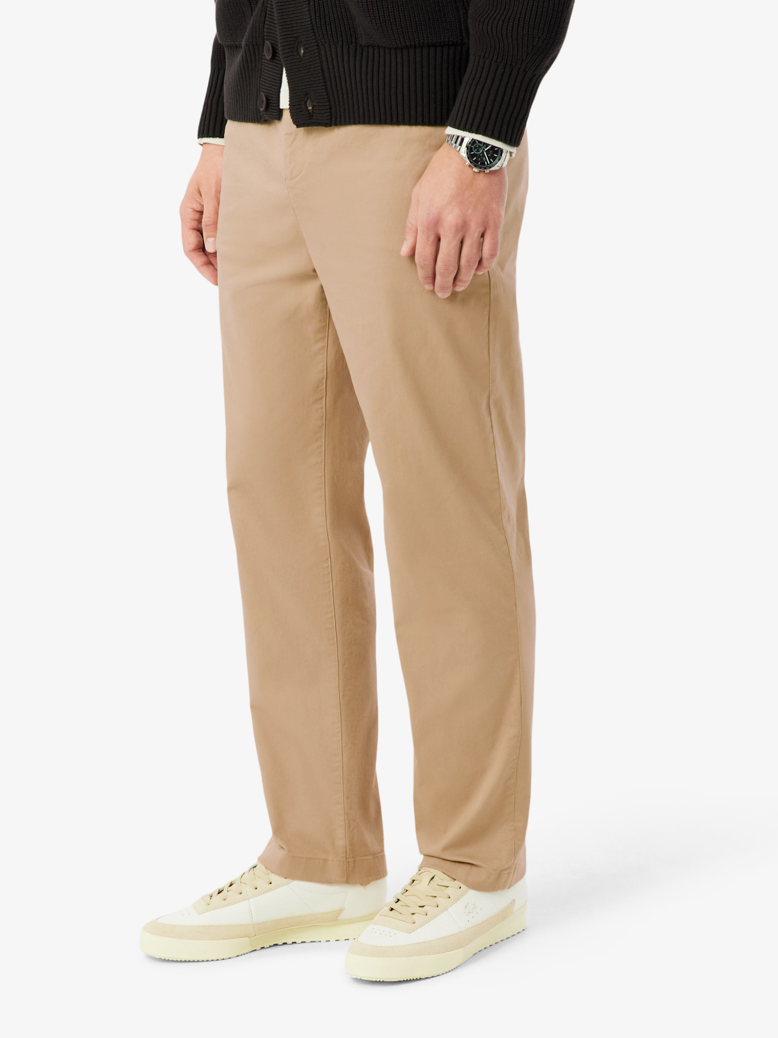 LACOSTE Regular Fit Cotton Twill Chino Pants Beige